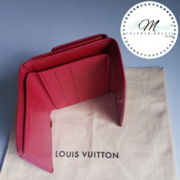 Authentic Louis Vuitton Red Epi Wallet - Picture 3 of 8